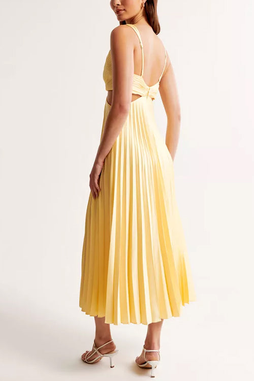 Elsa | Vestido largo plisado elegante