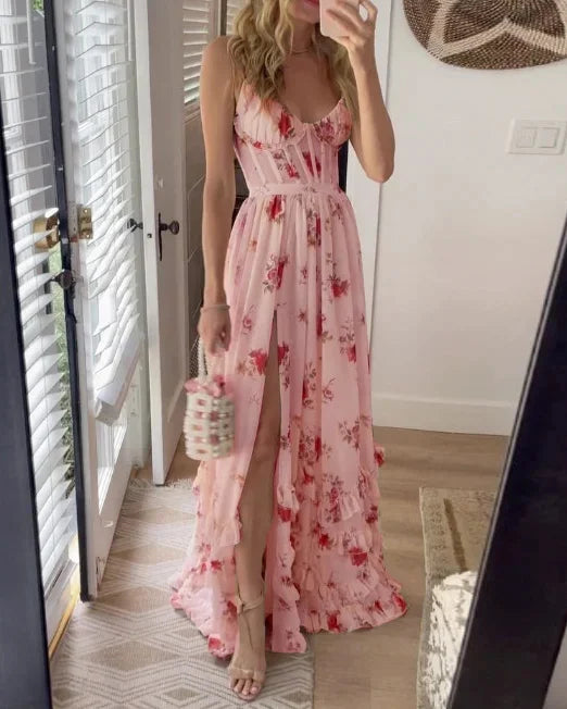 Sonja | Vestido midi con estampado floral