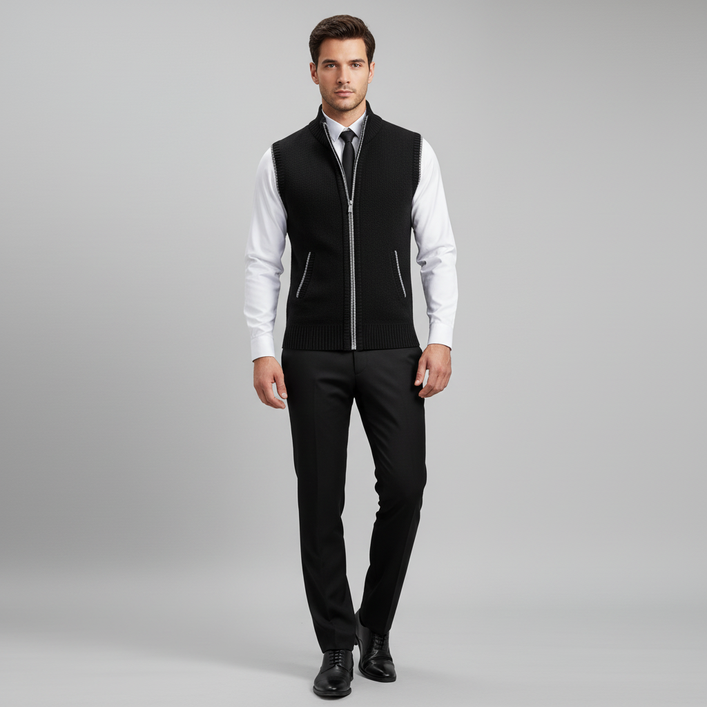 Chaleco Harrison con cremallera integral