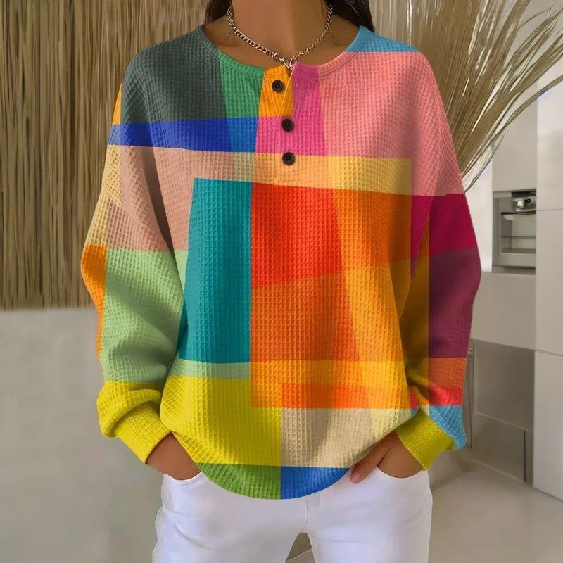 Lucía – Sudadera Vintage Multicolor