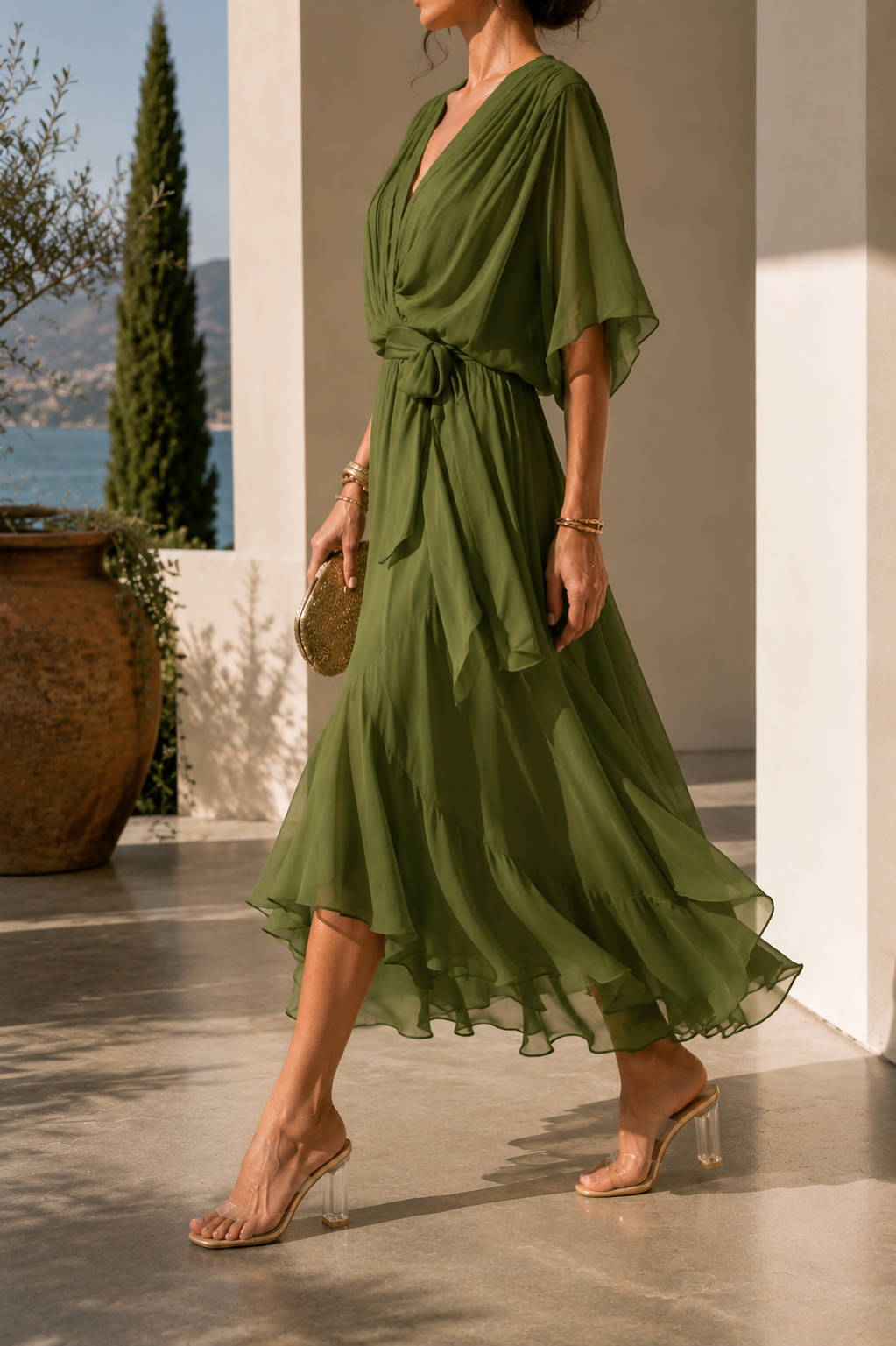 Inés™| Vestido con escote en V
