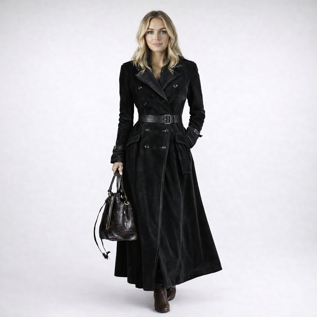 Nathaly™ Gabardina de ante