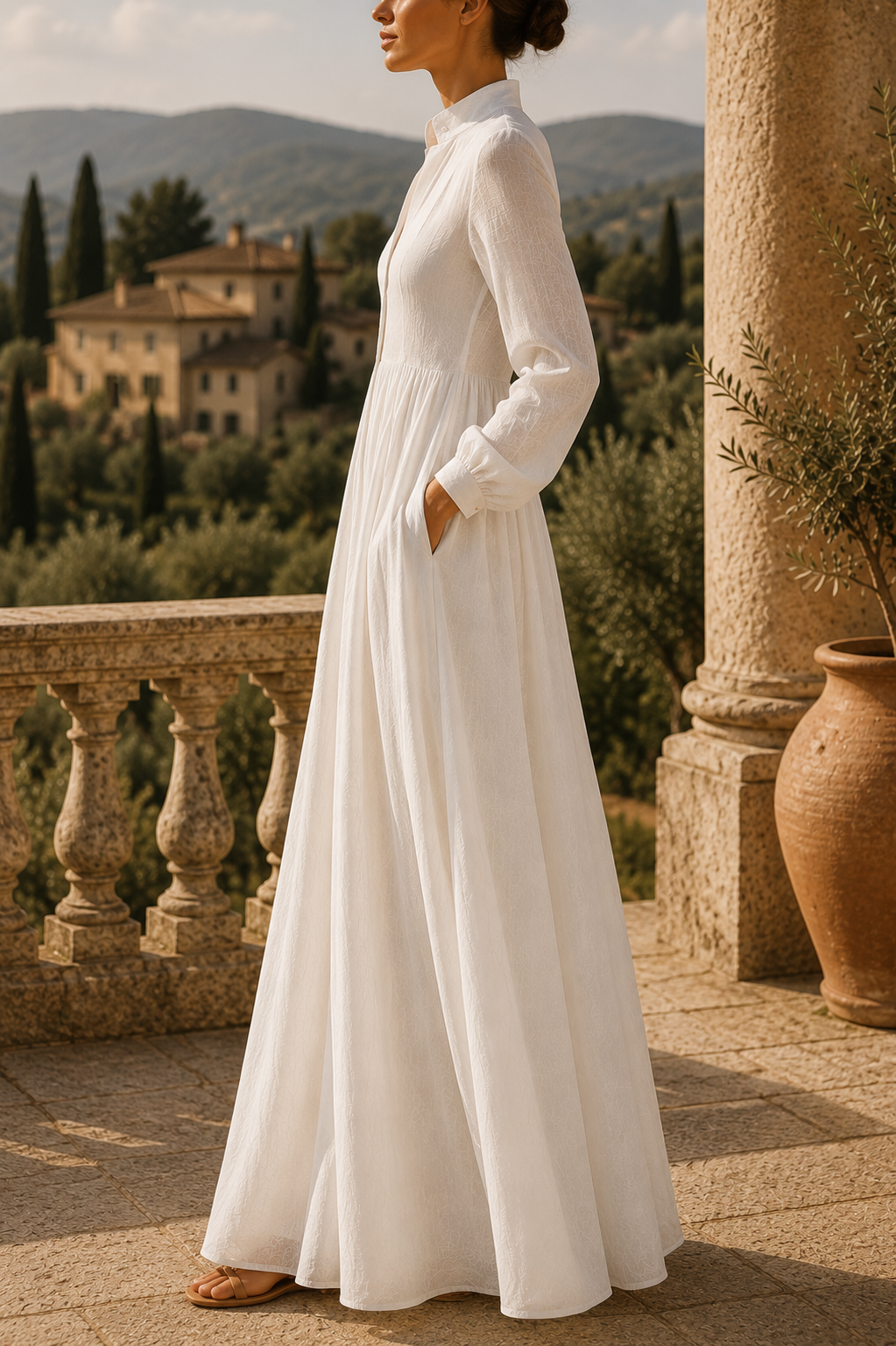 Carmen™ | Vestido largo elegante con escote profundo