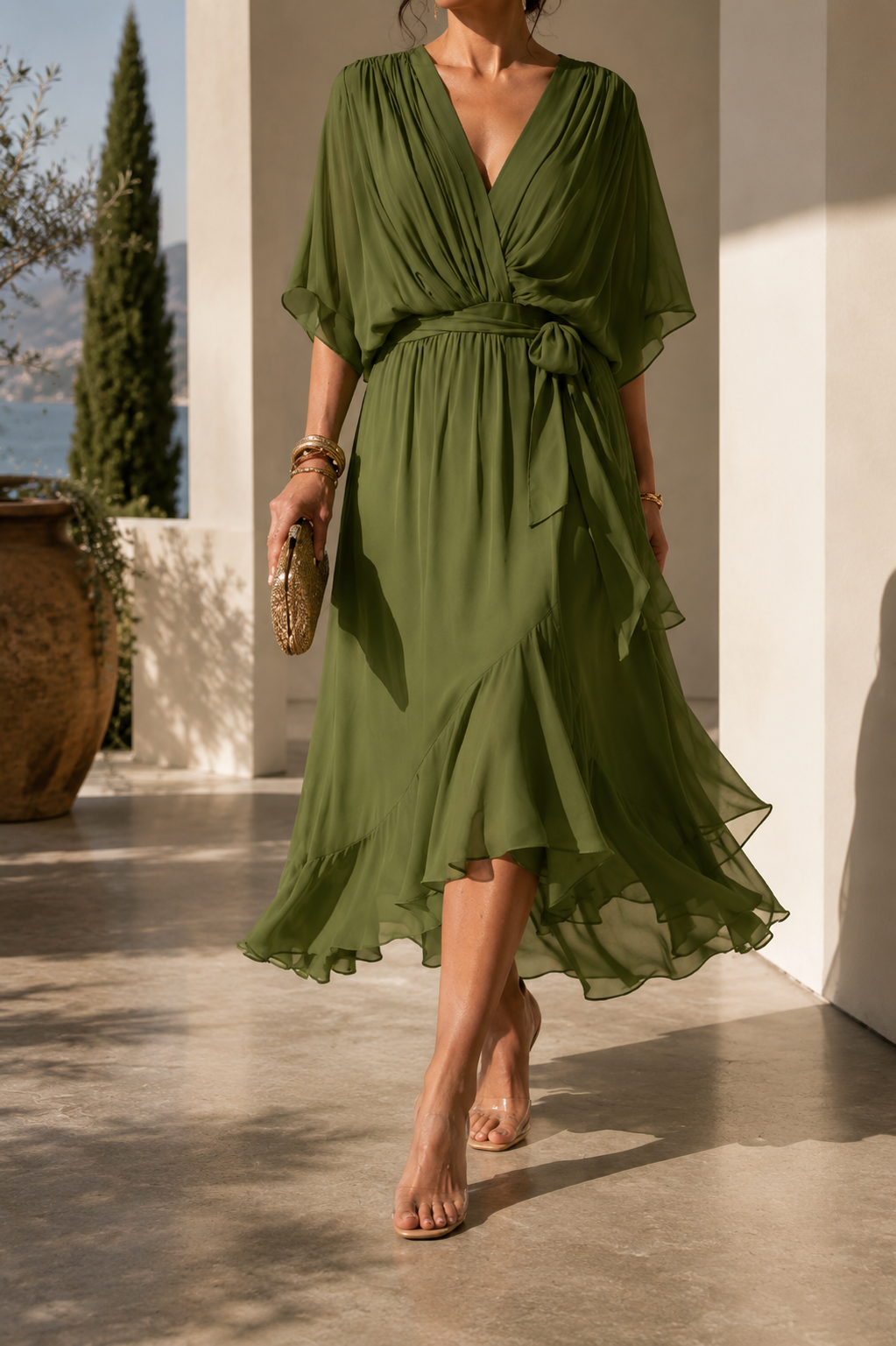 Inés™| Vestido con escote en V