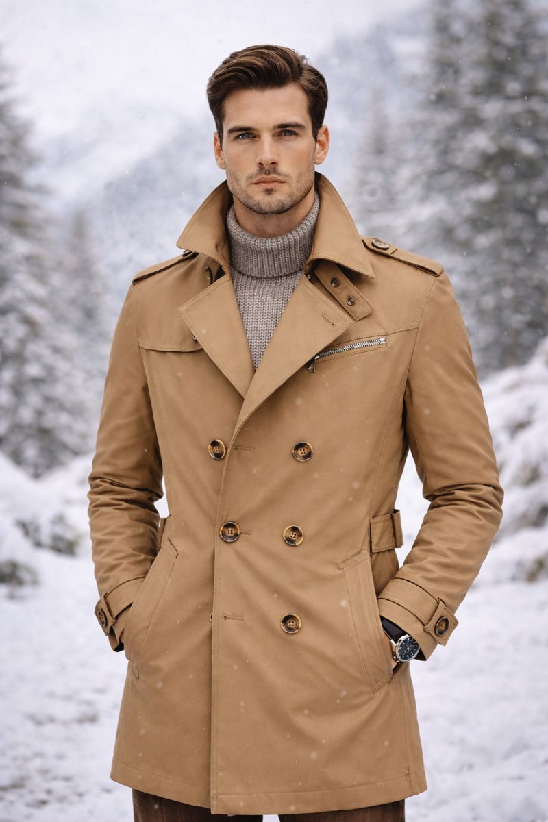 Marta Boutique™ – Abrigo Clásico de Hombre