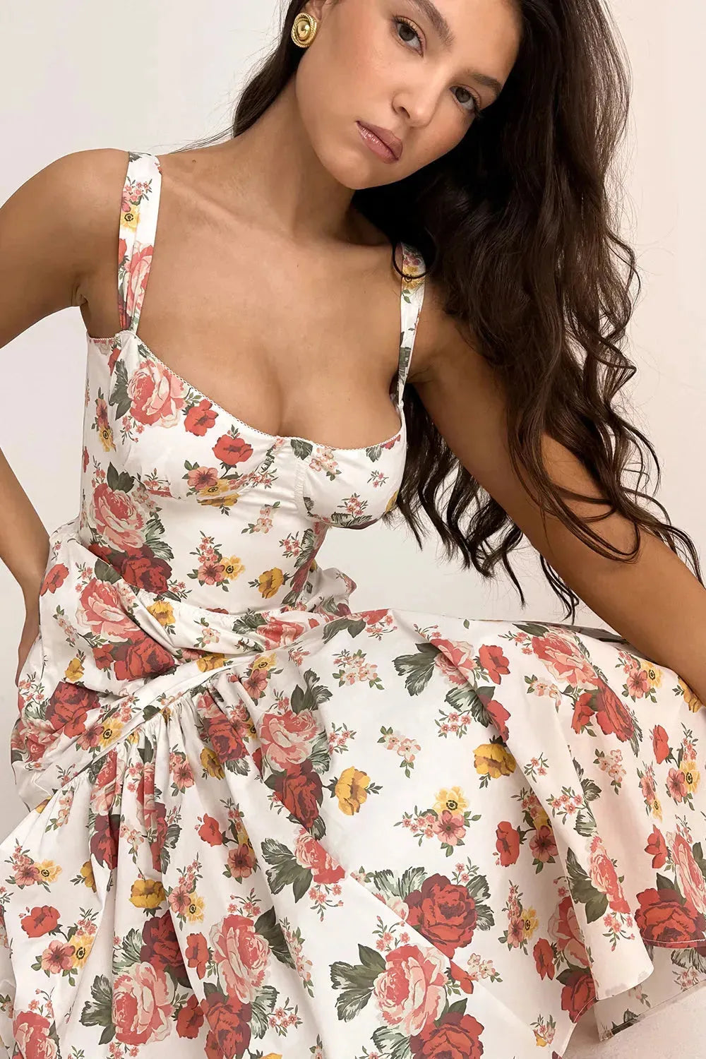Elia | Vestido midi rosa