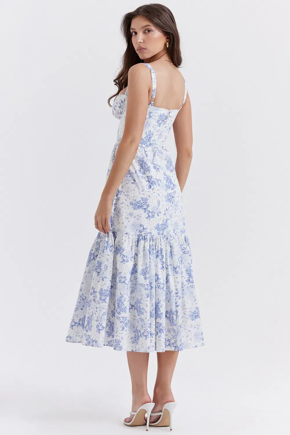 Elia | Vestido midi rosa