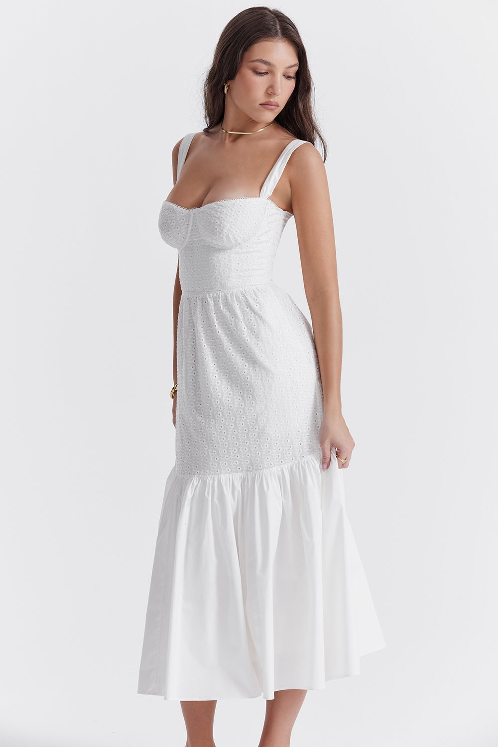 Elia | Vestido midi rosa