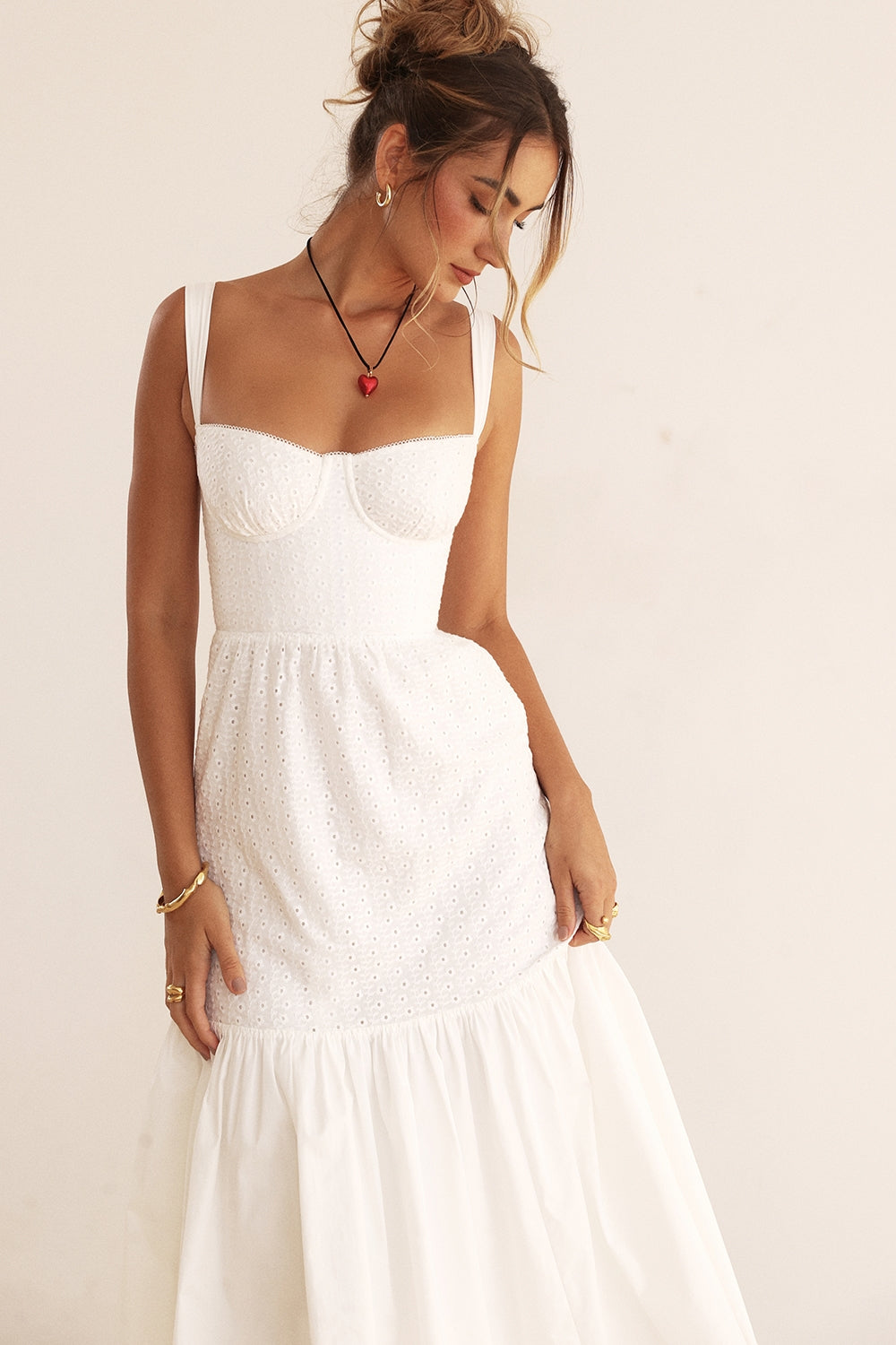 Elia | Vestido midi rosa