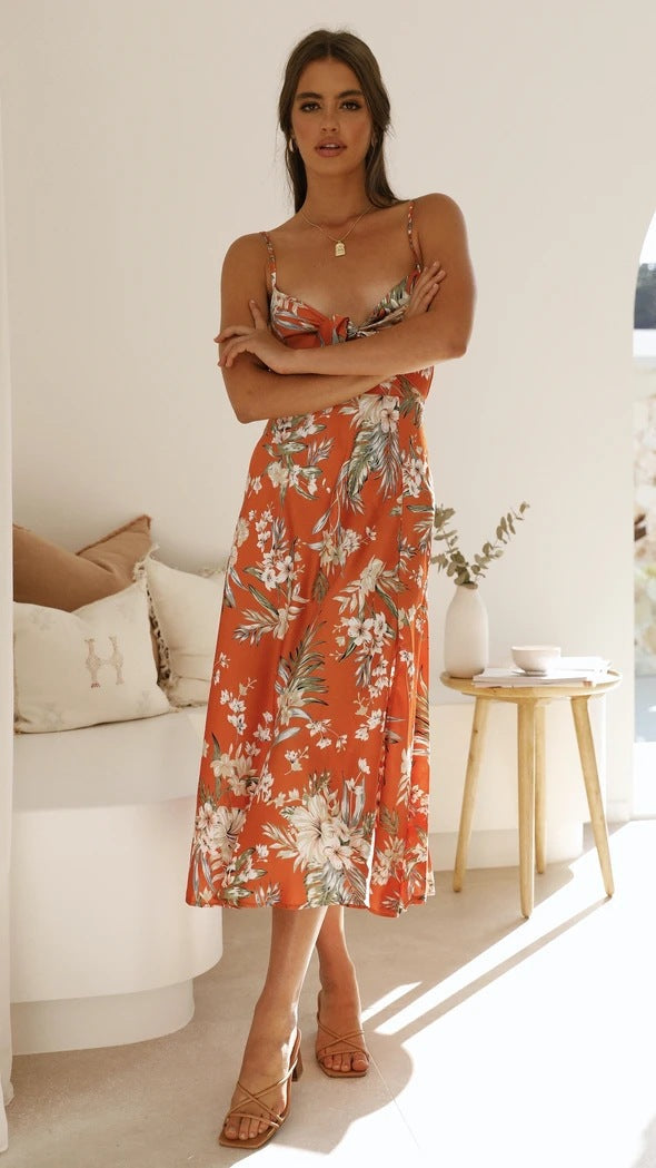 Flora | Vestido midi floral romántico