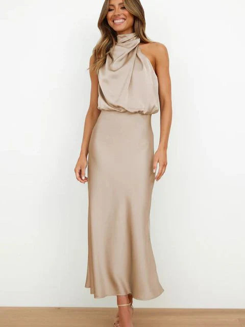 Beatriz | Vestido midi con hombros descubiertos