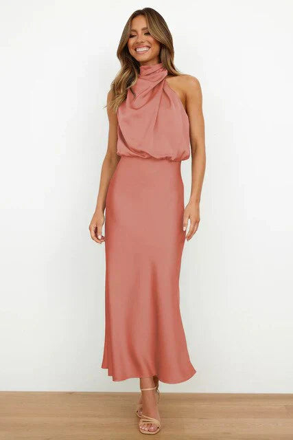 Beatriz | Vestido midi con hombros descubiertos