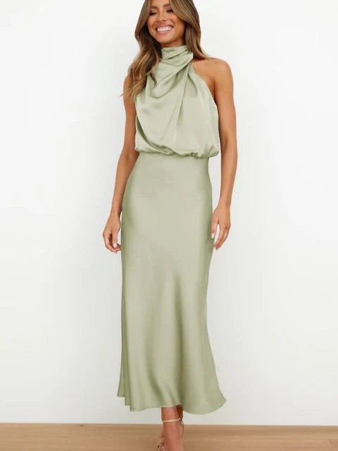 Beatriz | Vestido midi con hombros descubiertos