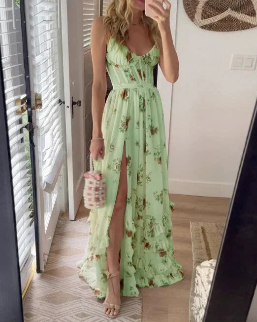 Sonja | Vestido midi con estampado floral