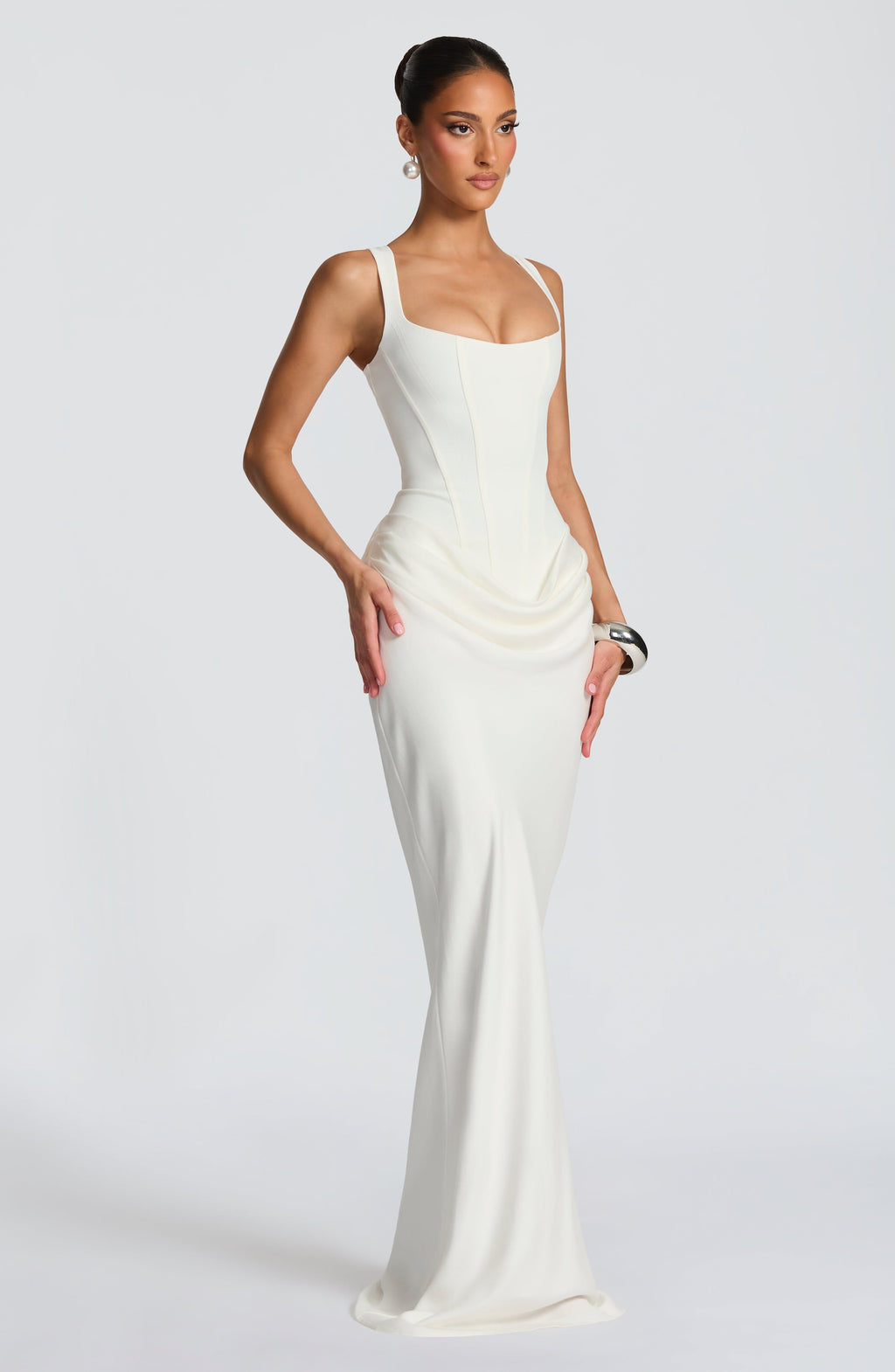 Sofía | Vestido maxi de escote cuadrado