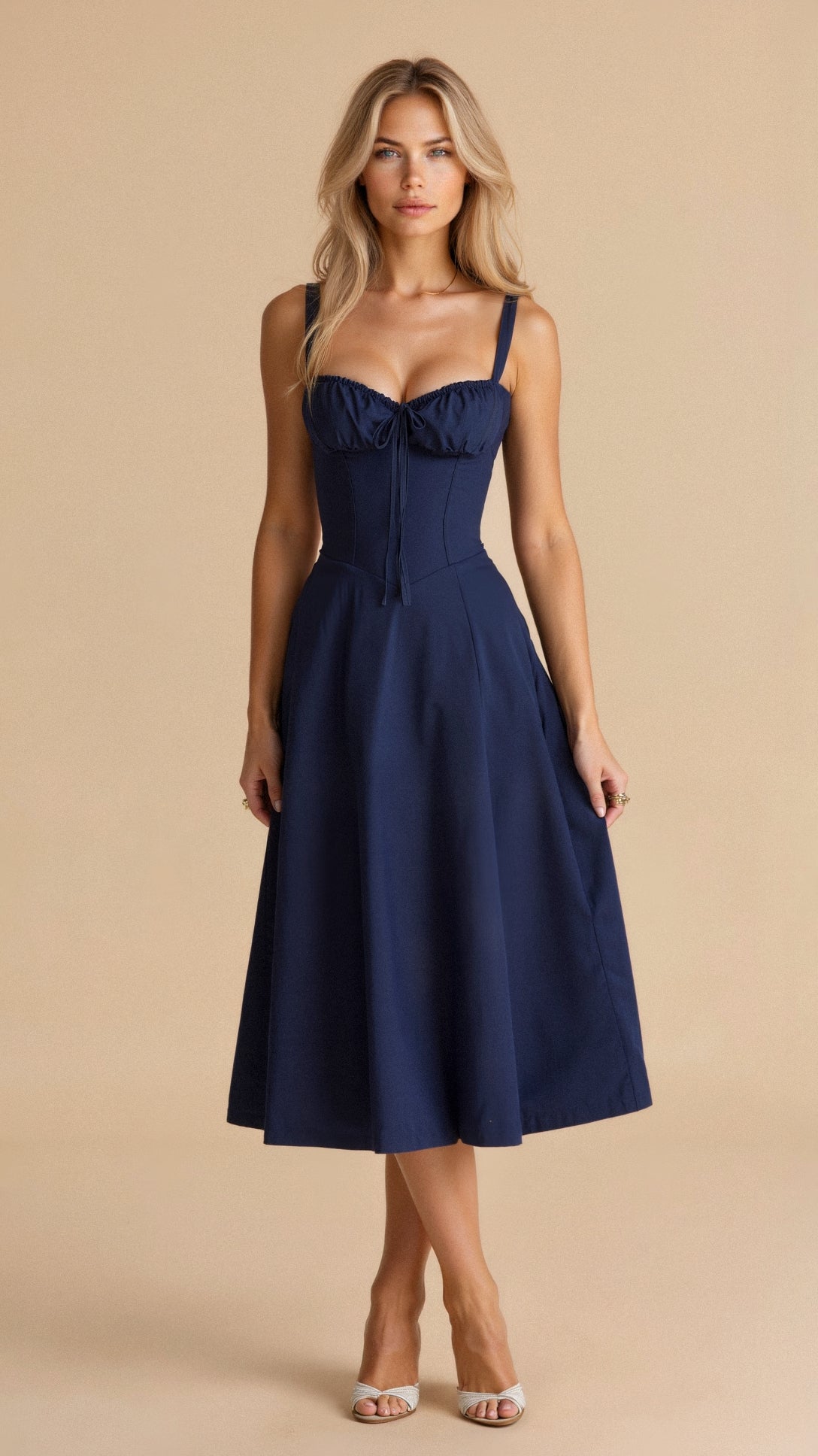 Kiana | Vestido con cintura marcada