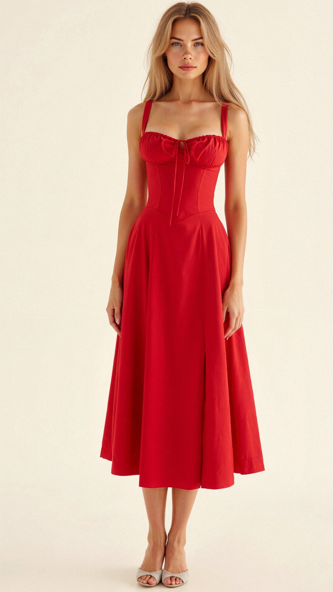 Kiana | Vestido con cintura marcada