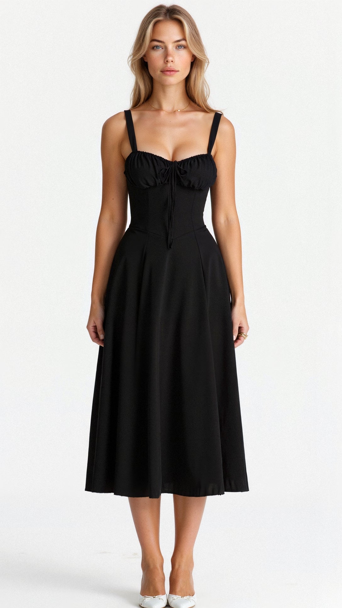 Kiana | Vestido con cintura marcada