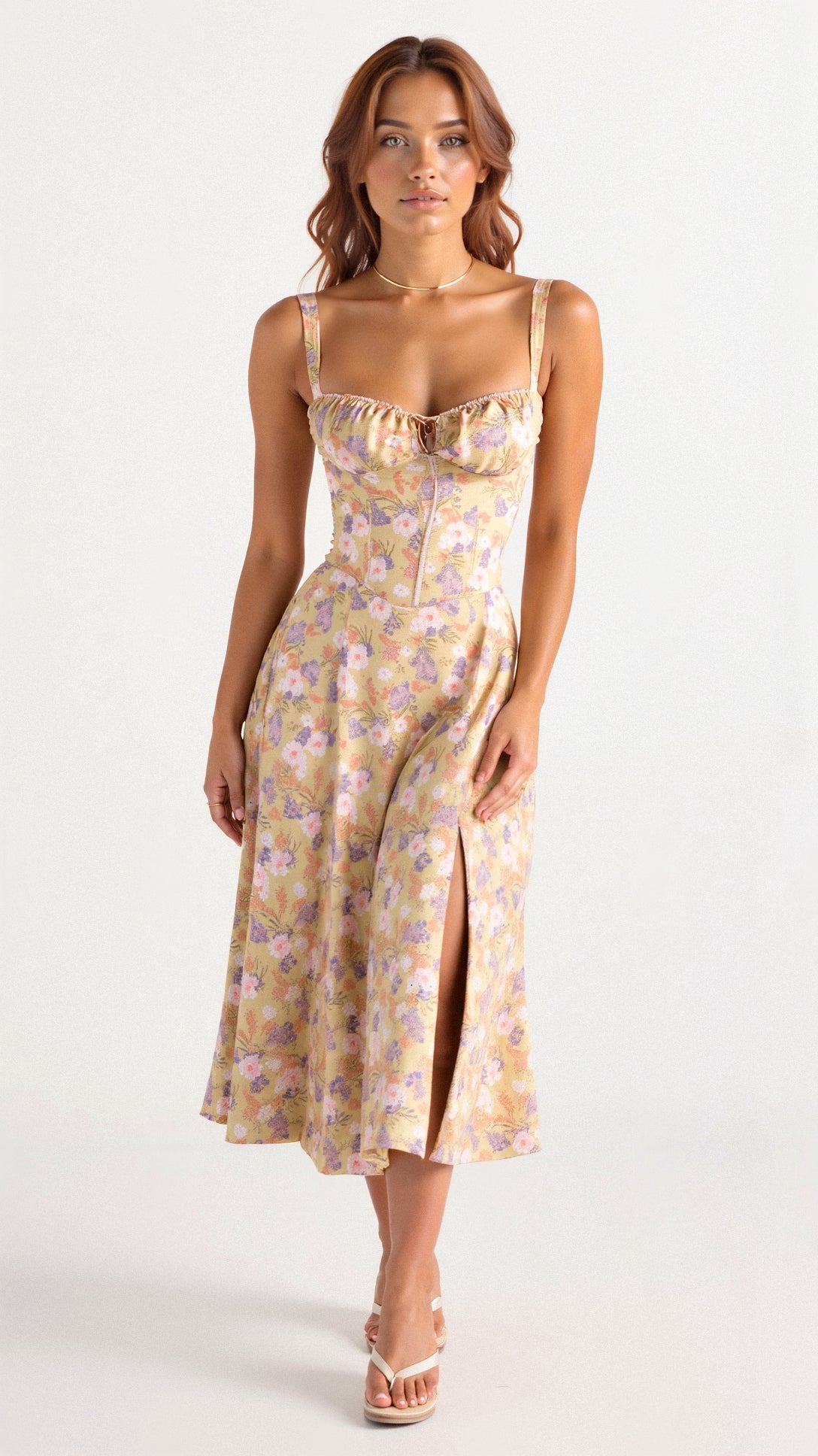 Kiana | Vestido con cintura marcada